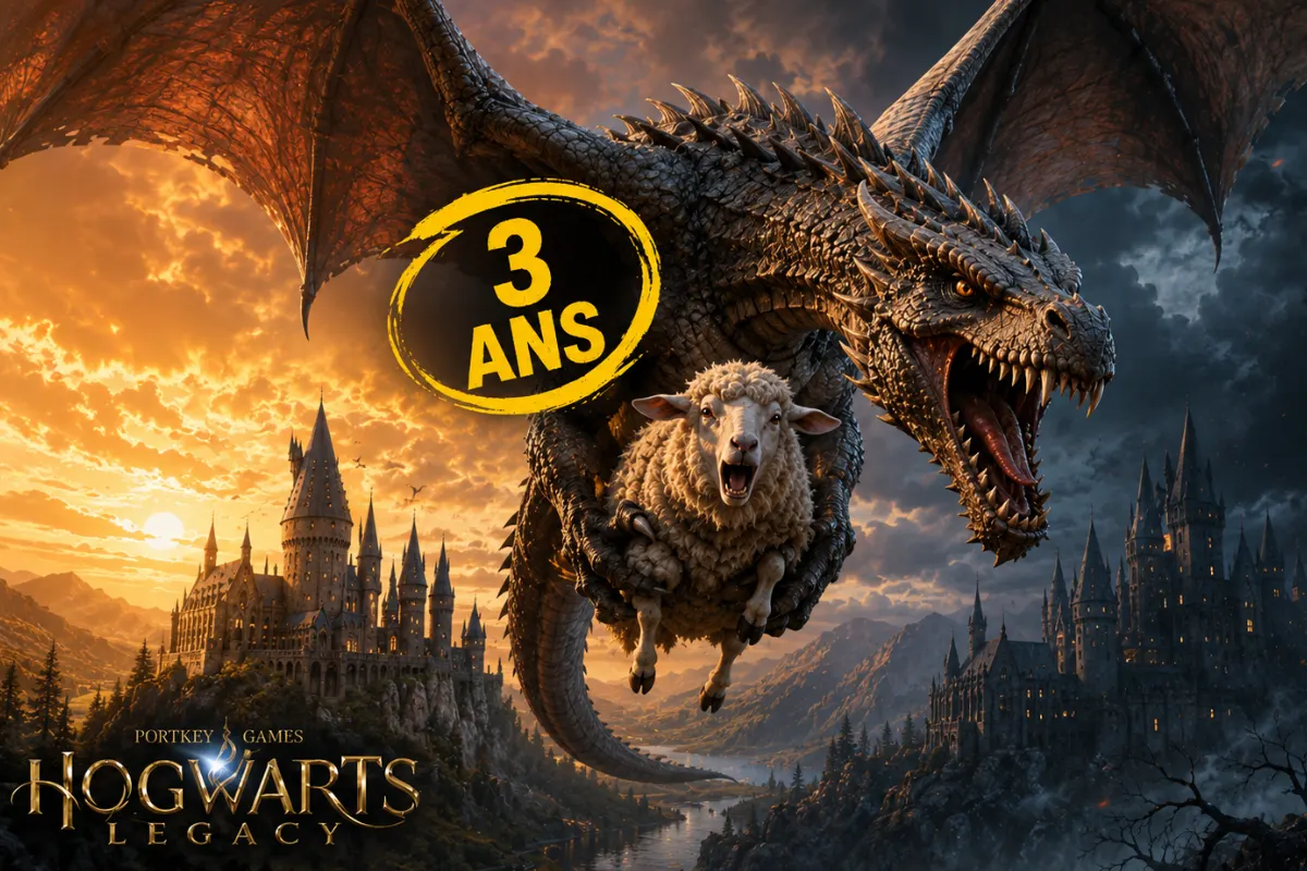 Hogwarts Legacy cache encore un dragon 3 ans après, pendant que Warner a déjà tourné la page